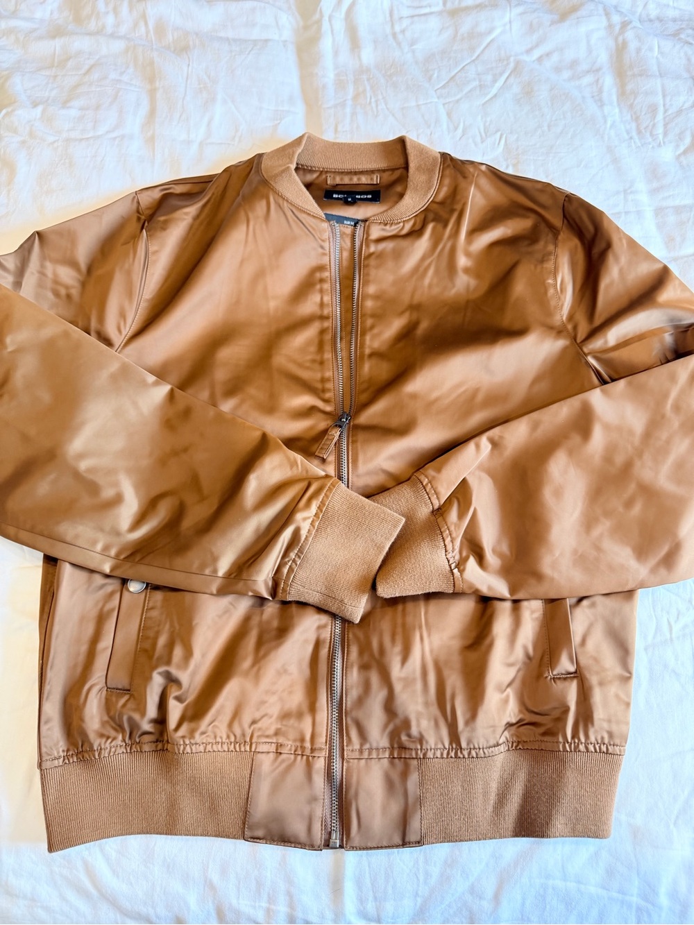 Bonobos Caramel-Tan Bomber Jacket